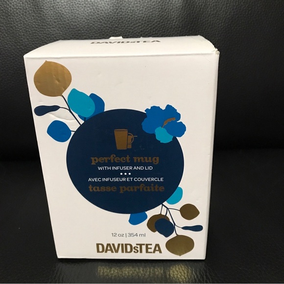 David’s Tea perfect mug with infuser and lid . NWB 12 oz - Picture 3 of 4